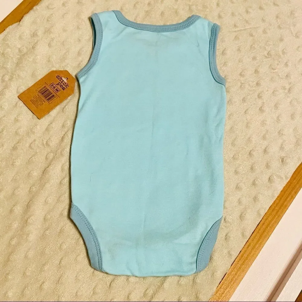 Chick Pea | Beach Time Dino Tank Onesie